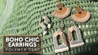 Polymer Clay Tutorial 127: Boho Chic Summer Earrings