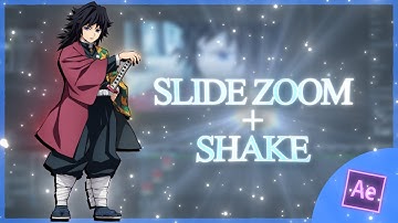 Smooth Slide Zoom + Daddy Shake | After Effect AMV Tutorial [ FREE PROJECT ]
