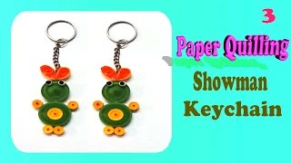 Paper quilling Toy Keychain