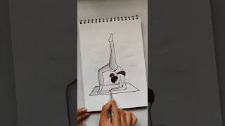 International Yoga Day special quick simple and easy drawing/ Yoga poster/ Happy yoga day