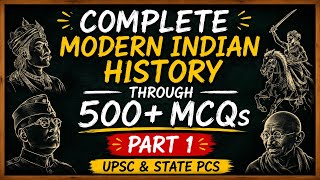 (Part 1) Modern History Through MCQs | UPSC | State PCS
