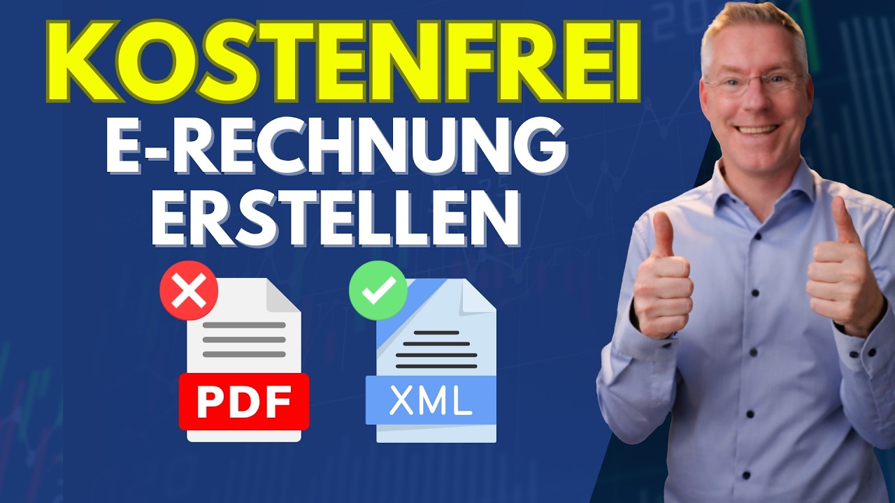 E-Rechnungspflicht 2025: Einrichtung mit kostenloser Software! I Steuerberater erklärt