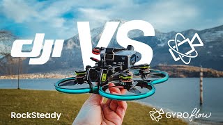 DJI O3 Air Unit | Rocksteady VS Gyroflow Stabilization comparison on FPV