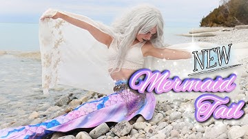 I BOUGHT A NEW MERMAID TAIL 😱 Nereid Studios Mermaid Tail Unboxing Video (realistic fabric tail)