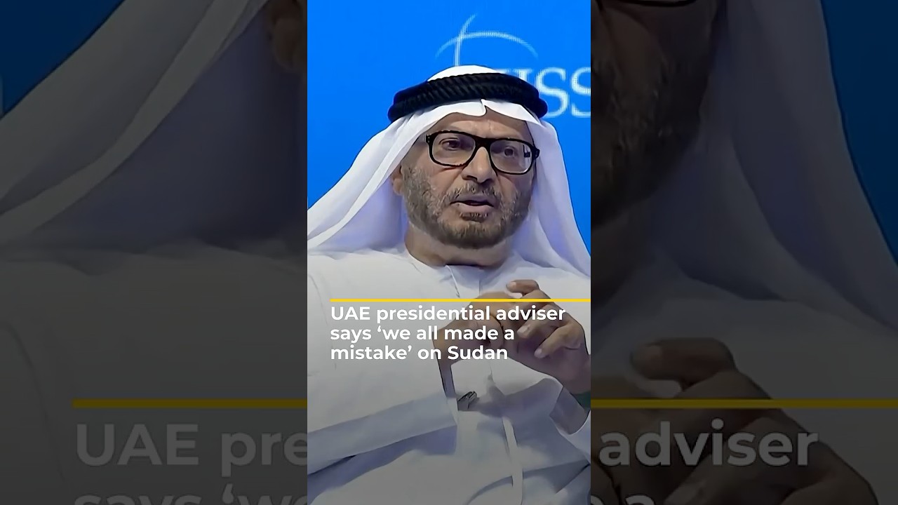 مستشار رئيس دولة الإمارات العربية المتحدة يقول: "لقد ارتكبنا جميعًا خطأً" بشأن السودان | AJ #shorts