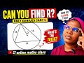 This Geometry math Challenge Will Test Your Skills – Can You Solve for R?