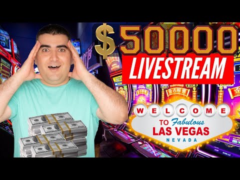🔴 $50,000 High LIMIT Huge LIVE STREAM Slot Play From LAS VEGAS - Up To $100 A Spins! The Power Of NG