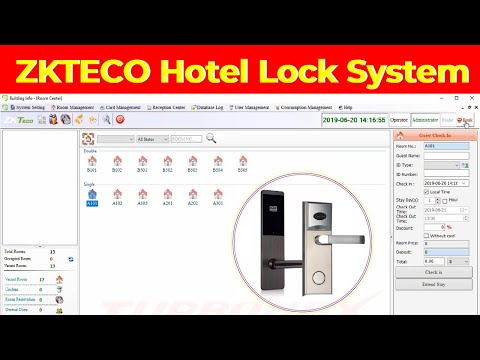 How to configuration ZKTeco hotel lock system