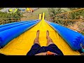 Slip &amp; Fly Water Slide at Udon Waterworld Water park Thailand