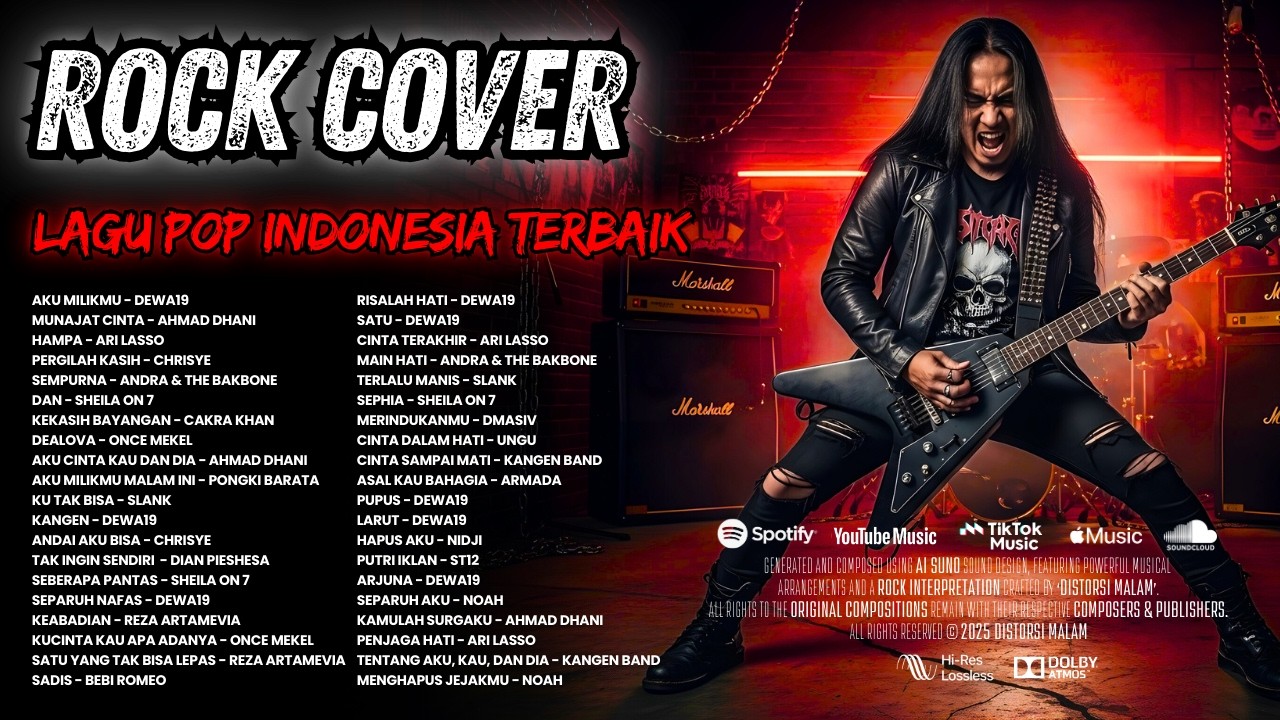 Top Playlist Lagu Indonesia Versi Metal - Lagu Pop Nostalgia┃Rock Cover by DISTORSI MALAM