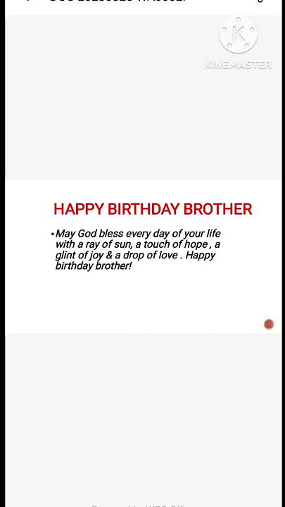Happy birthday wishes for brother # Birthday wishes.  @Rsk2105
