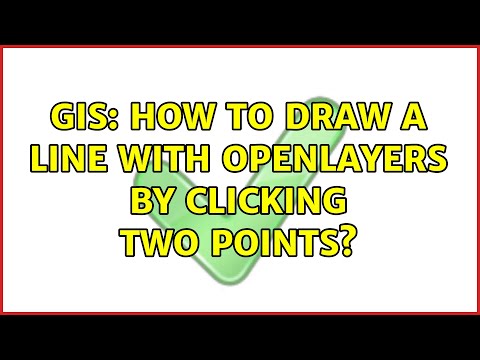 GIS: How to draw a line with OpenLayers by clicking two points?