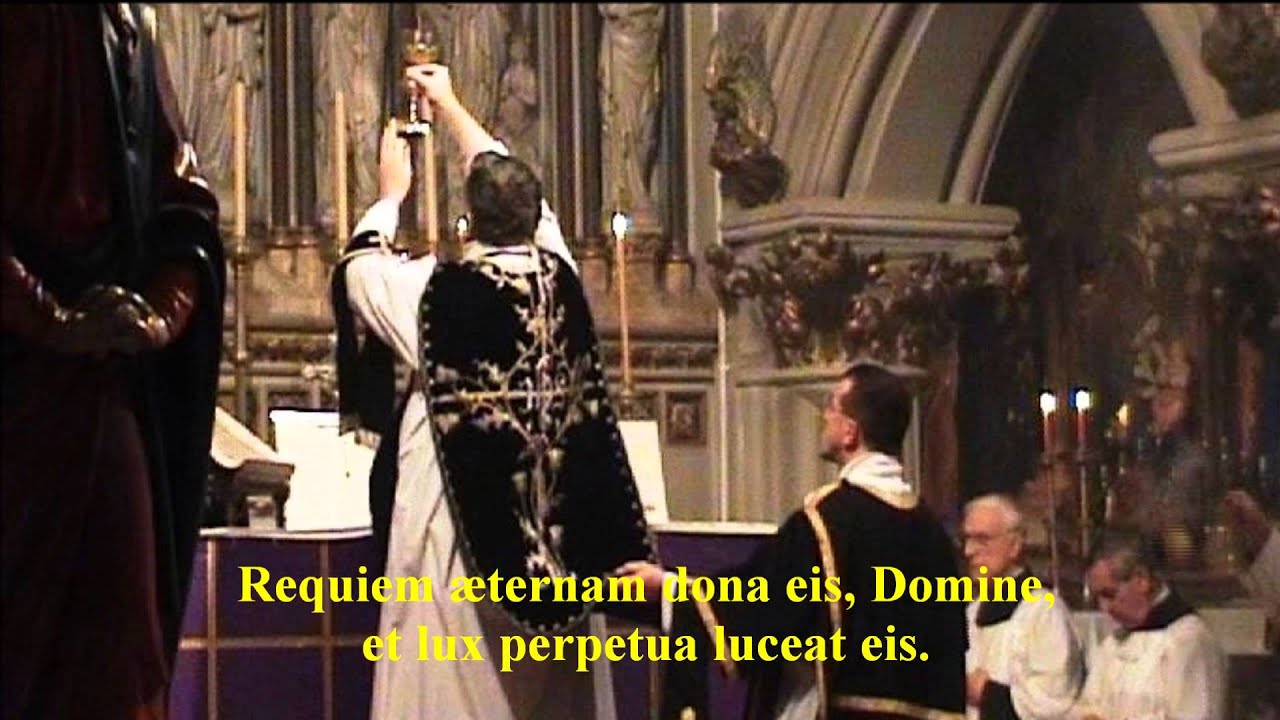 In this video I have the partial introit to the Requiem (Funeral) Mass, tog...