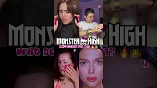 MONSTER HIGH MAKEUP 🖤🔥 BUT #1 IS INSANE! 😳 #viral #trending #makeup #halloween #shorts
