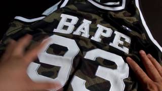 Bathing Ape (BAPE) X CHAMPION Basketball Tank Top Green Camo Unboxing
