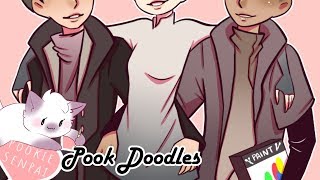 Pook Doodles Fanart Detroit Become True Friends