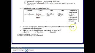 اختبار الثلاثي الثالث في الانجليزية السنة الثانية جميع الشعب.. الوحدة no man is an island الجزء1