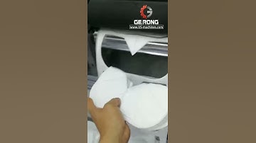 Testing video of automatic mask main body slice making production machine