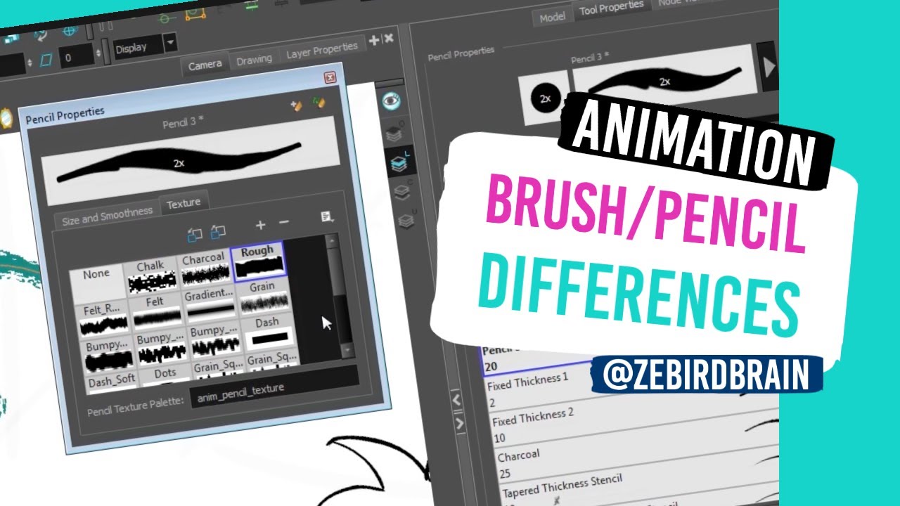 TOOLS Brush vs Pencil Tools (Harmony 17) YouTube