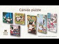 【やのまん公式】ファブリックパネルみたいに飾れるキャンバスパズル【わちふぃーるど編】