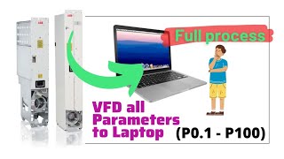 ACS 800 Drive window connect with Laptop for all Parameters