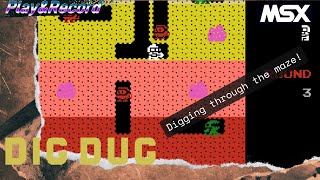 Dig Dug (MSX) Gameplay Non Commentary