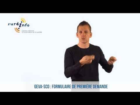 GEVA-Sco : formulaire de première demande