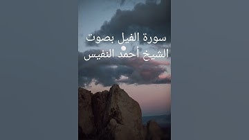 سورة الفيل بصوت الشيخ أحمد النفيس #اكسبلور #قران_كريم#تلاوة_خاشعة #اذكار #راحة_نفسية #لايك #تيك_توك