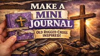 Honoring the Cross: Making a Journal Inspired by the Old Rugged Cross @pouringmyartoutforthelord