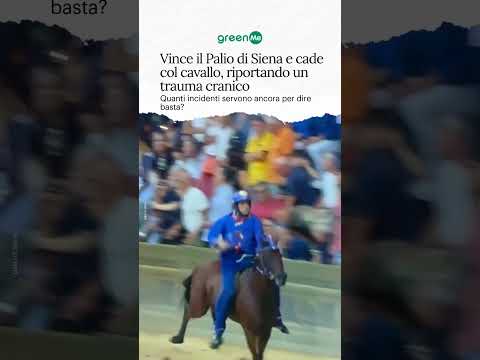 Video Vince il Palio di Siena e cade col cavallo, riportando un trauma cranico