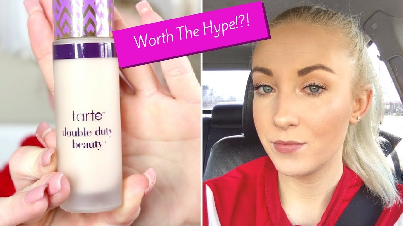 TARTE SHAPE TAPE MATTE FOUNDATION REVIEW & WEAR TEST!! - YouTube