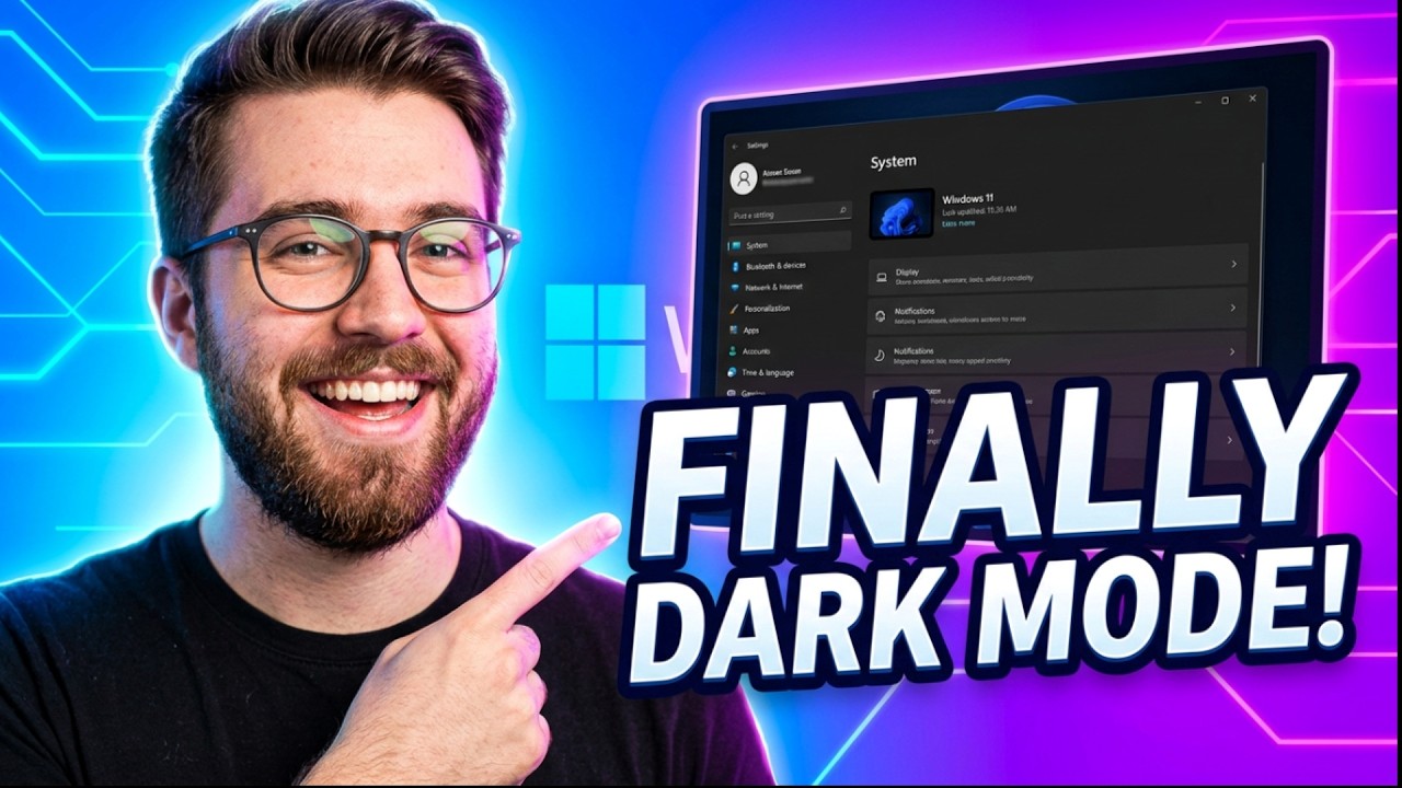 How To Enable Dark Mode on Windows 11 - YouTube