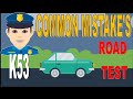 Common mistakes on the road test  k53