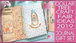 Craft Fair Ideas 2019 - Journal Gift Set - Dollar Tree Inexpensive Gift Ideas - Dollar Tree Crafts