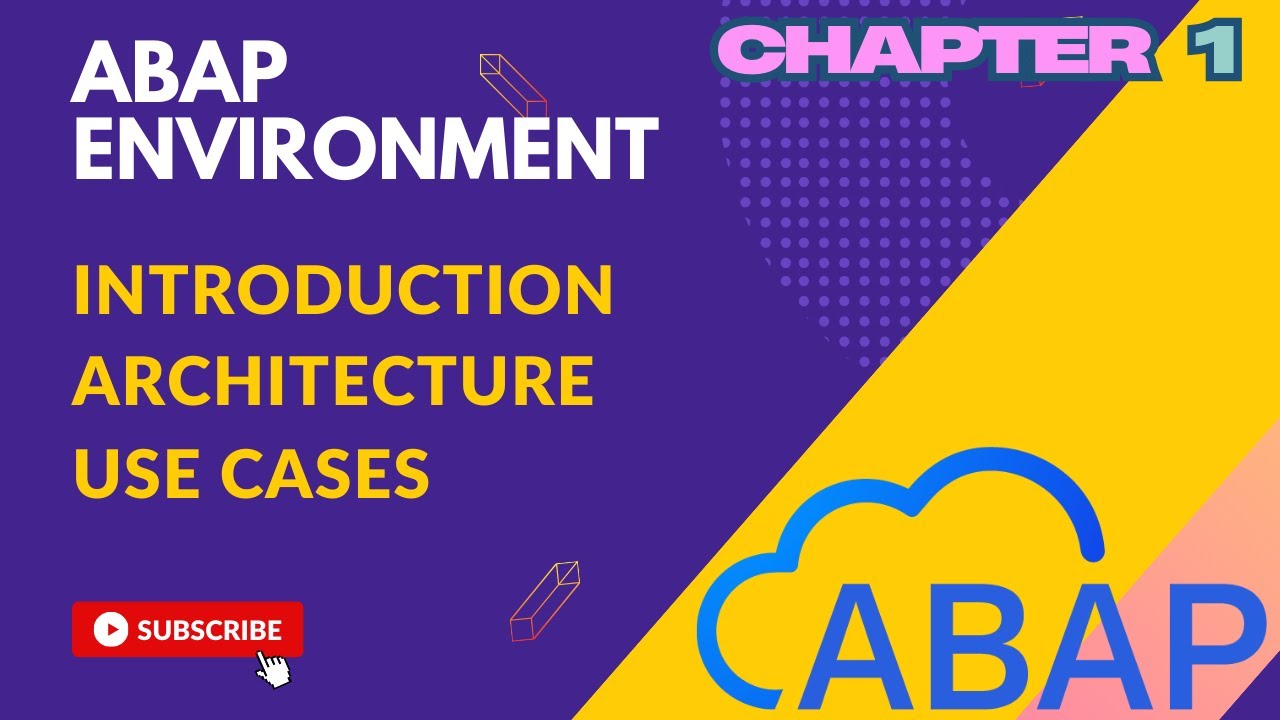 3.1 ABAP Environment - Introduction, Architecture, Use Cases, Initial Setup