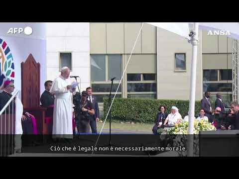 Video Il Papa su fine vita e aborto: Nessuna legge può dare la morte