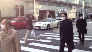 2012 Ferrari California WHITE @Tokyo Ginza in front of Apple Store @ new iPad launch