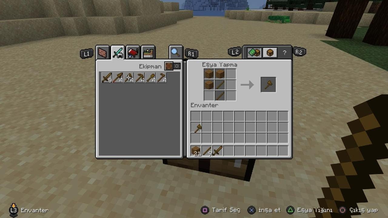 Minecraft ama hayata kalma.