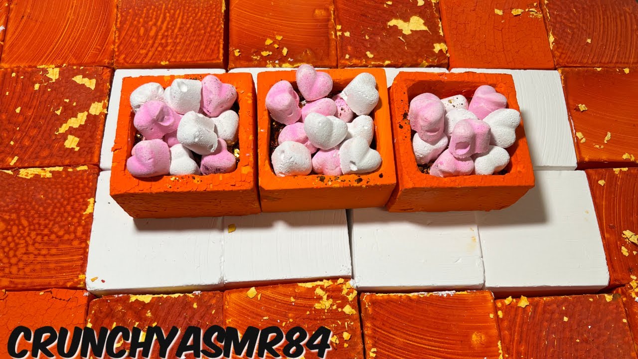 20 Flakey Yellow/Orange Dyed Chalk | Bonus Glitter Bombs | Oddly Satisfying | ASMR