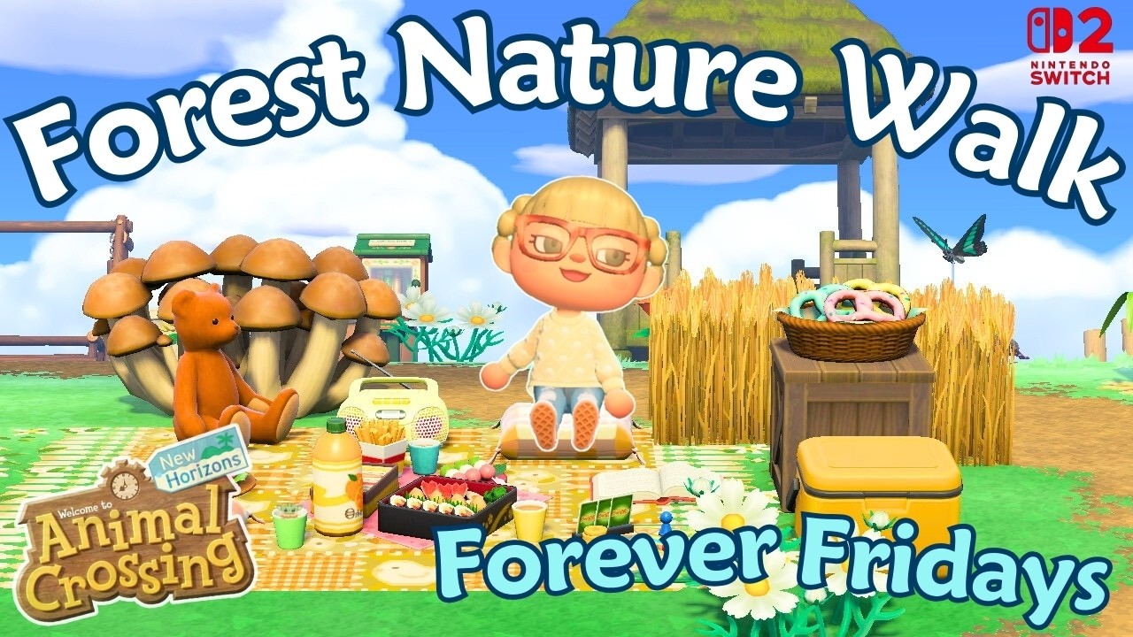 🌲 Forest Nature Walk in ACNH | Cozy Cottagecore Forever Island | Forever Fridays | Animal Crossing