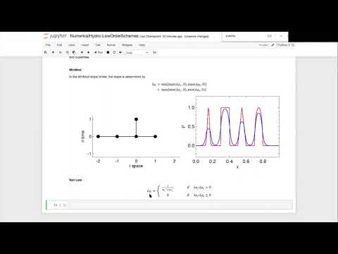 ASTR 506 - Class18 - Video7 - Num Hydro - Second order slope limiters: MinMod, Van Leer, Superbee