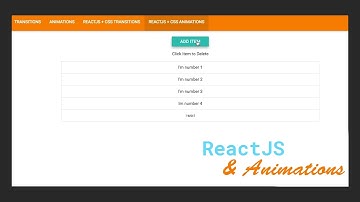 ReactJS & CSS Animations Basics - #4 Animations with ReactCSSTransitionGroup