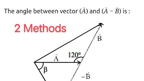 #jeemain2021 The angle between vector A and (A-B) is : #physics #jee #neet #neet2025