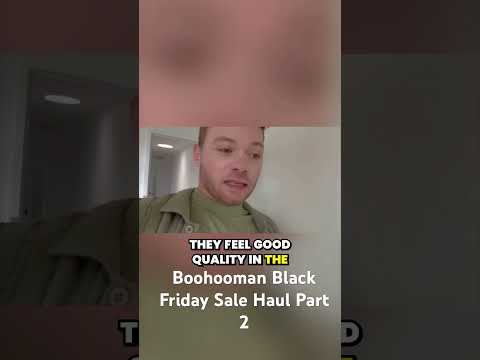 Boohooman Black Friday Sale Haul Part 2 #christmasgifts #mensclothing