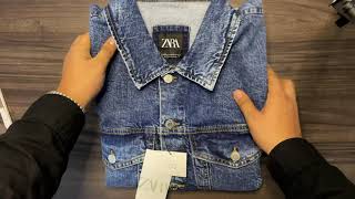 Zara India Denim Jacket | 4k Generic Unboxing & Overview | ASMR