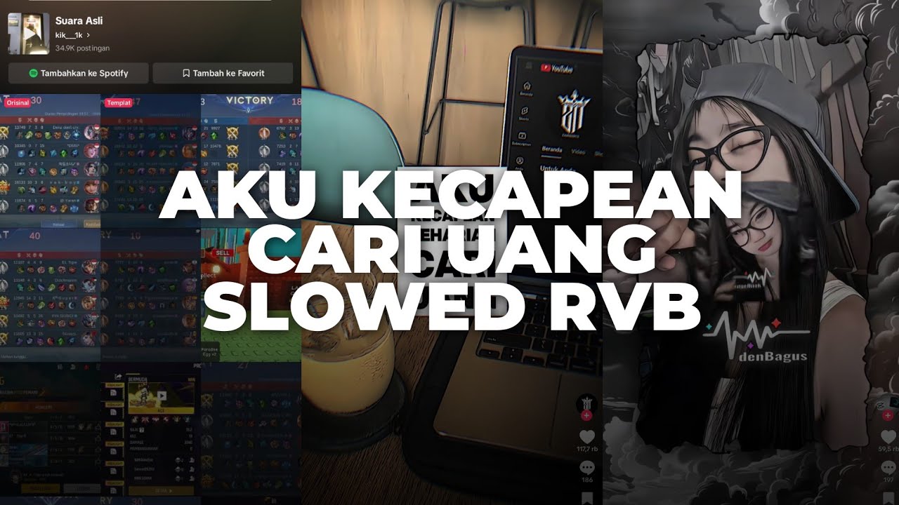 DJ AKU KECAPEAN CARI UANG SLOWED RVB | VIRAL TIKTOK TERBARU 2025