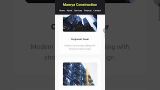 Build Modern Construction Websites with HTML &amp; CSS 🏗️ #WebDev #coding #htmlcss #codewithnitin co