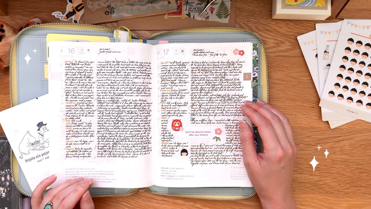 february in my journals ✿ building the perfect system with hobonichi cousin and a6