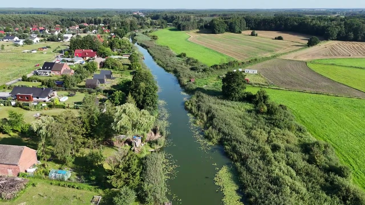 Tatarki, kanał Obra, sierpień 2025 | 4K, dron