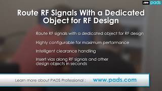 Route RF Signals with a Dedicated Object for RF Design